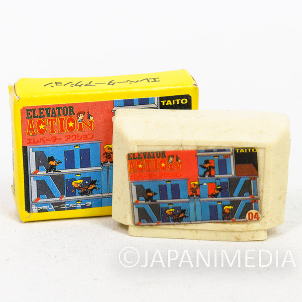 Elevator Action Cassette Mini Eraser AMADA JAPAN TAITO FAMICOM NES Nintendo Japanimedia Store FRONT