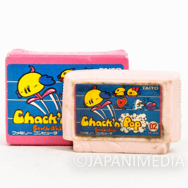 Chack'n Pop Cassette Mini Eraser AMADA JAPAN TAITO FAMICOM NES Nintendo Japanimedia Store FRONT