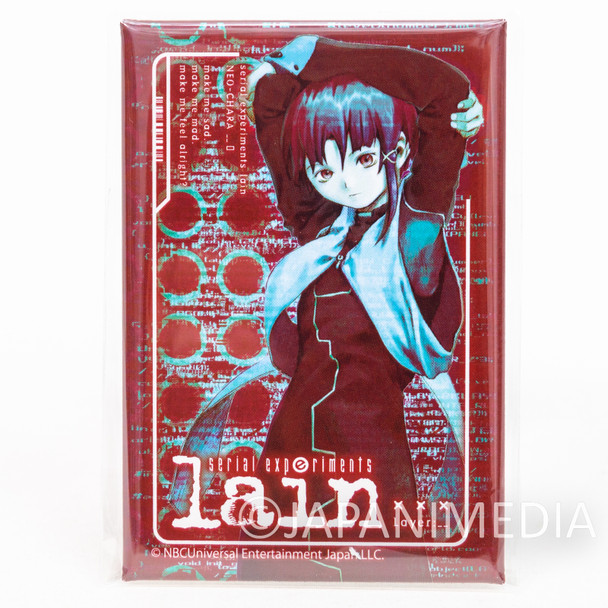 serial experiments lain 3x2inch Picture Can Badge Pins #H Japanimedia Store FRONT
