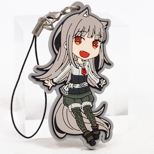 RARE! Wolf and Parchment Myuri Rubber Mascot Strap / Spice Japanimedia Store FRONT