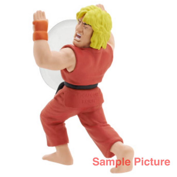 Street Fighter KEN Mini Figure Smart Phone Stand w/Sucker Japanimedia Store FRONT