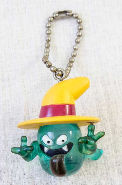 Dragon Quest Monster Figure Keychain Ghost Clear Blue Ver. JAPAN GAME Japanimedia Store FRONT