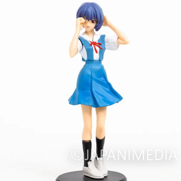 Evangelion Rei Ayanami School Uniform Mini Figure BANDAI JAPAN ANIME Japanimedia Store FRONT