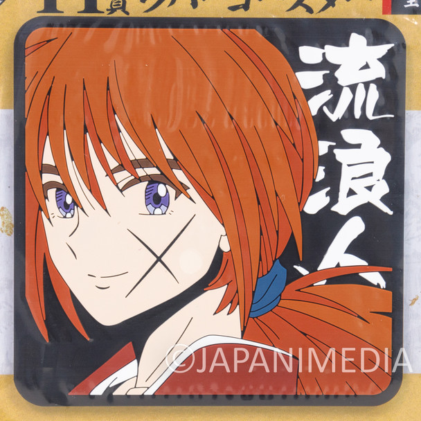 Rurouni Kenshin Rubber Coaster Kenshin Himura #1 BANDAI NAMCO Japanimedia Store FRONT