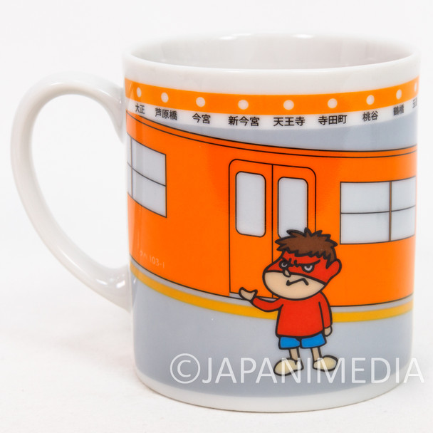Taka no Tsume x JR Osaka Loop Line Mug FROGMAN JAPAN ANIME Japanimedia Store FRONT