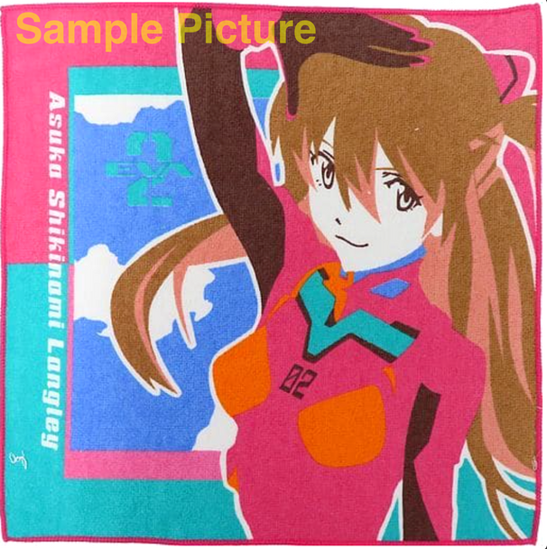 Evangelion Asuka Langley Hand Towel 12x12inch BANDAI JAPAN Japanimedia Store FRONT