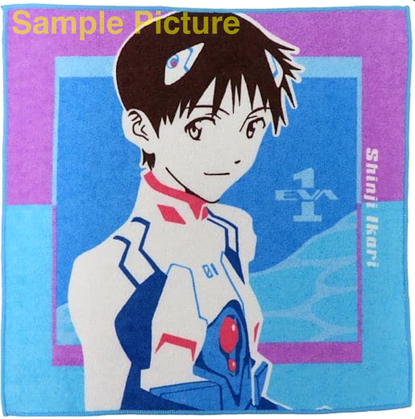Evangelion Shinji Ikari Hand Towel 12x12inch BANDAI JAPAN Japanimedia Store FRONT