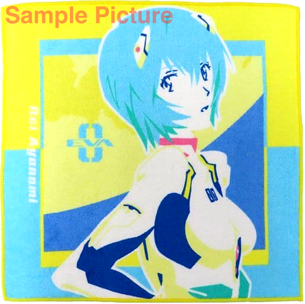 Evangelion Rei Ayanami Hand Towel 12x12inch BANDAI JAPAN Japanimedia Store FRONT