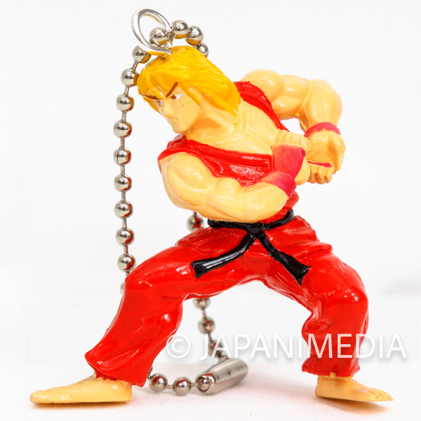 Retro RARE Street Fighter 2 Ken Mini Figure Ballchain JAPAN GAME CAPCOM Japanimedia Store FRONT
