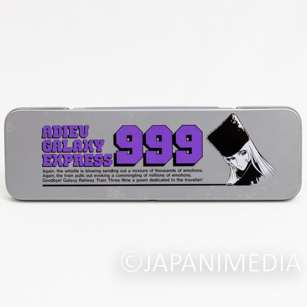 Retro RARE Galaxy Express 999 Maetel Can Pen Case Japanimedia Store FRONT
