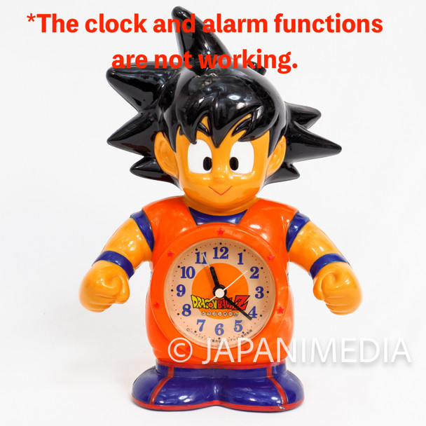 [JUNK ITEM] Retro RARE! Dragon Ball Z Son Gokou Goku Figure Voice Alarm Clock Japanimedia Store FRONT