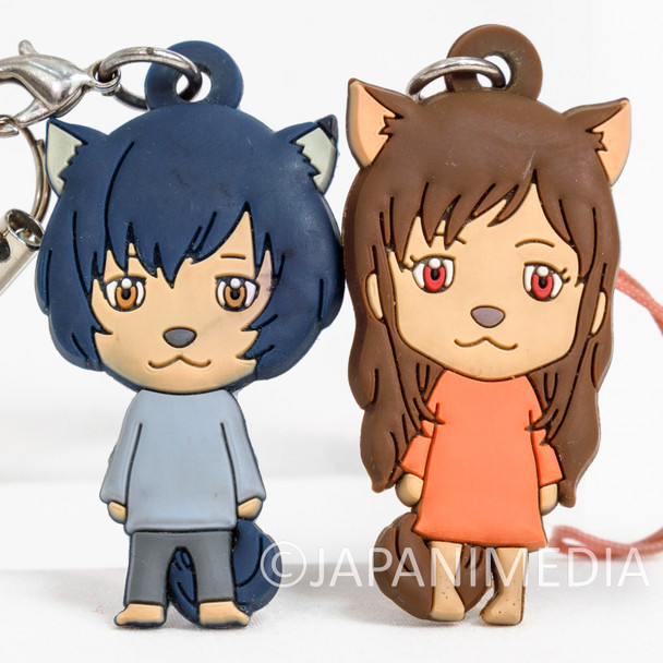 Wolf Children Ame & Yuki Mascot Rubber Strap Set Japanimedia Store FRONT