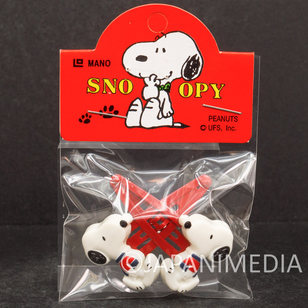 Snoopy Hair Clip Accessory Set #2 PEANUTS Japanimedia Store FRONT