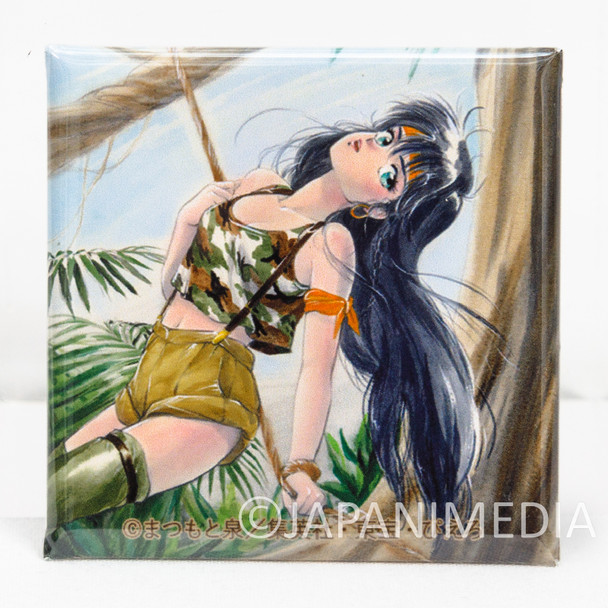 Kimagure Orange Road Madoka Ayukawa Square Can Badge Pins #3 Japanimedia Store FRONT