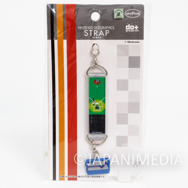 Nintendo DotGraphics Famicom Figure Strap BASEBALL Ver. JAPAN GAME NES Japanimedia Store FRONT