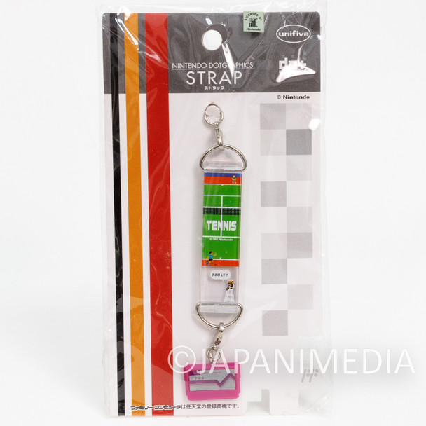 Nintendo DotGraphics Famicom Figure Strap TENNIS Ver. JAPAN GAME NES Japanimedia Store FRONT