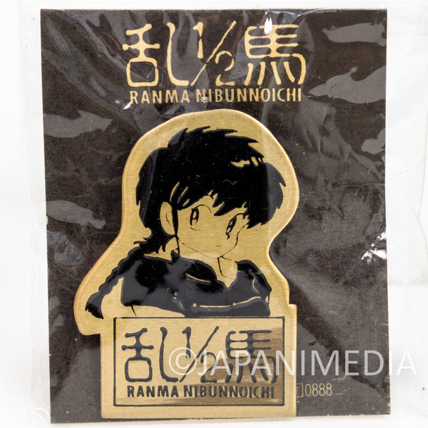 Retro RARE!! Ranma 1/2 Saotome Ranma Metal Pins JAPAN ANIME Japanimedia Store FRONT