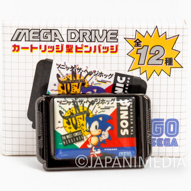 Sonic The Hedgehog SEGA Mega Drive Cartridge-type Metal Pins Japanimedia Store FRONT