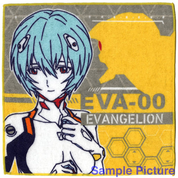 Evangelion Rei Ayanami Hand Towel 10x10inch BANDAI JAPAN Japanimedia Store FRONT