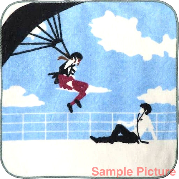 Evangelion Shinji and Mari's first meeting Hand Towel 12x12inch BANDAI JAPAN Japanimedia Store FRONT