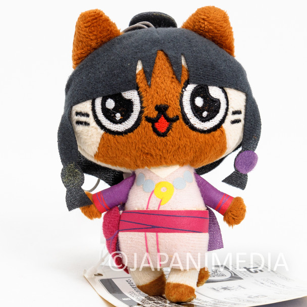 (Parts missing) Ace Attorney Maya Fey x Monster Hunter Felyne Airou Plush Doll Capcom Japanimedia Store FRONT