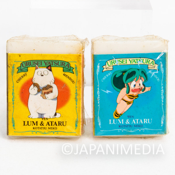 Urusei Yatsura Eraser 2pc Set #4 / Kotatsuneko Ataru Lum ANIME RUMIKO TAKAHASHI Japanimedia Store FRONT