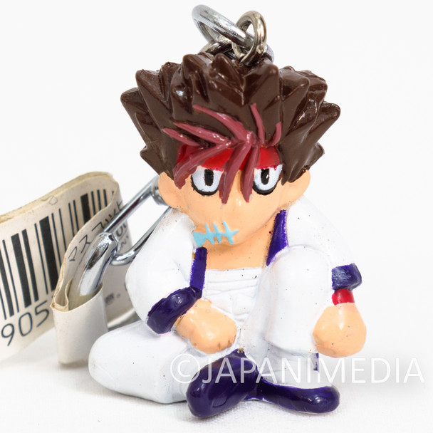 Rurouni Kenshin Sanosuke Sagara Sitting Figure Keychain JAPAN ANIME MANGA Japanimedia Store FRONT