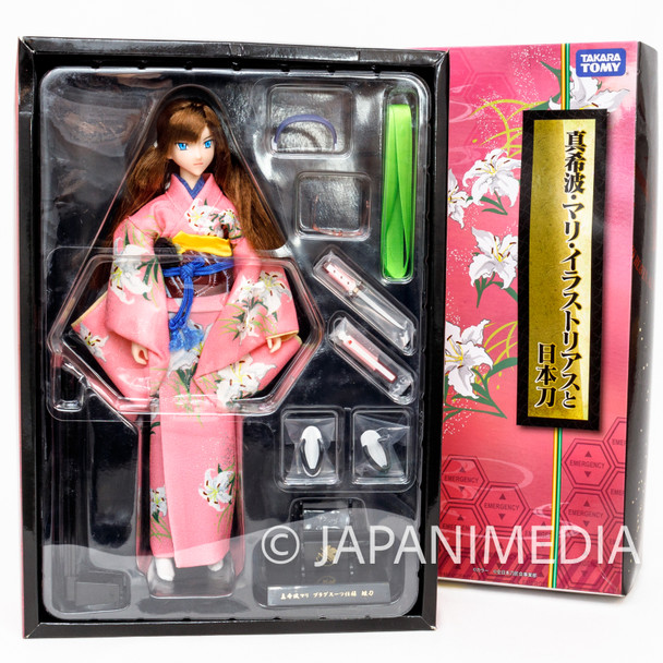Evangelion Mari Illustrious Kimono w/Japanese Sword Figure Doll TAKARA TOMY Japanimedia Store FRONT