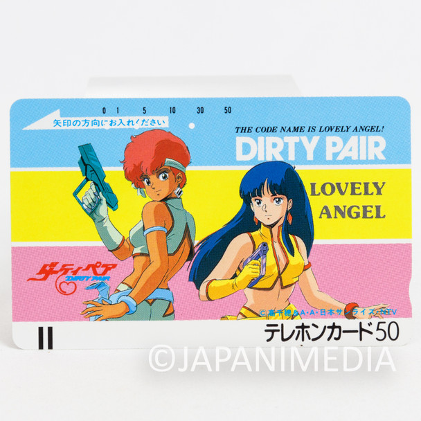 Retro RARE! Dirty Pair YURI & KEI Telephone Card #2 JAPAN Japanimedia Store FRONT