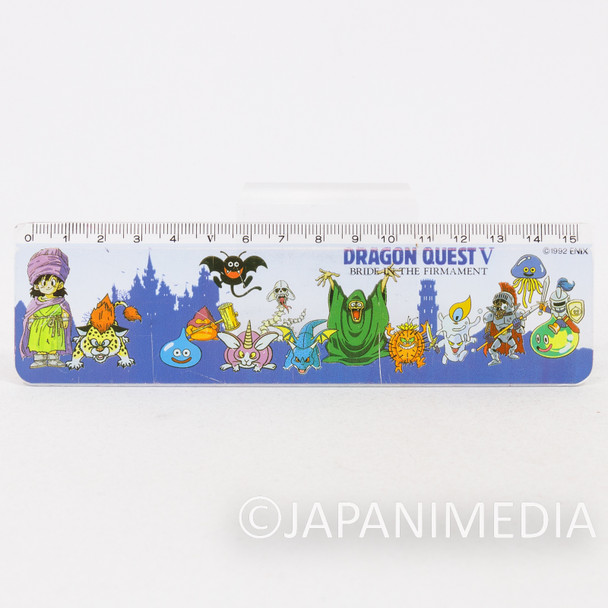 Retro Rare! Dragon Quest V 5 Plastic Ruler 15cm ENIX 1992 TORIYAMA AKIRA Japanimedia Store FRONT