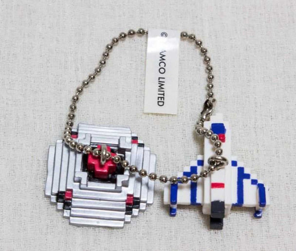 Xevious BOXLEBEL Famicom Character Figure Key Chain Namco / JAPAN NES Japanimedia Store FRONT