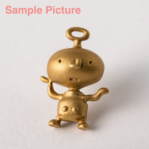 MOTHER Clumsy Robot Brass Pin Brooch / Earthbound NINTENDO Japanimedia Store FRONT
