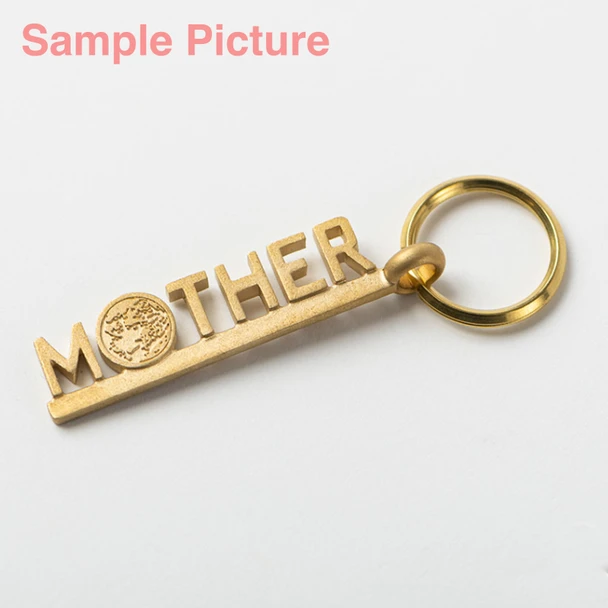 MOTHER Logo Brass Key Ring / Earthbound NINTENDO Japanimedia Store FRONT