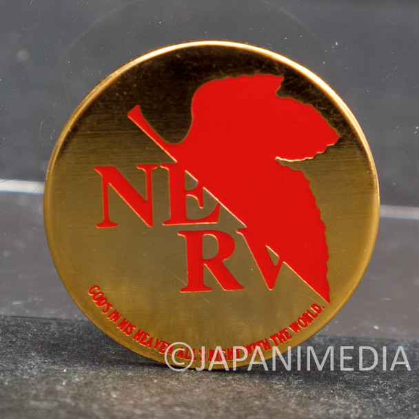 Evangelion NERV Logo Mark Metal Pins Japanimedia Store FRONT