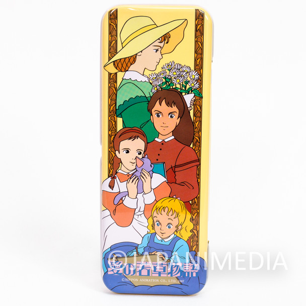 Retro RARE! Ai no Wakakusa Monogatari Tales of Little Women Can Pen Case Japanimedia Store FRONT