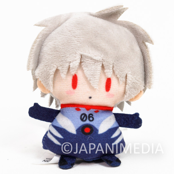 Evangelion Kaworu Nagisa Plush Doll Finger Puppet Ballchain PUPPELA JAPAN Japanimedia Store FRONT