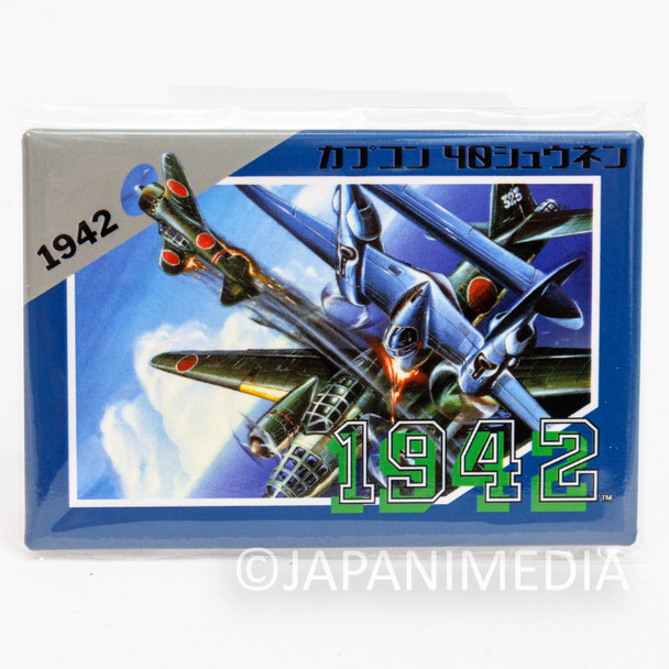 1942 Famcom Jacket Type Badge Pins Capcom Japanimedia Store FRONT