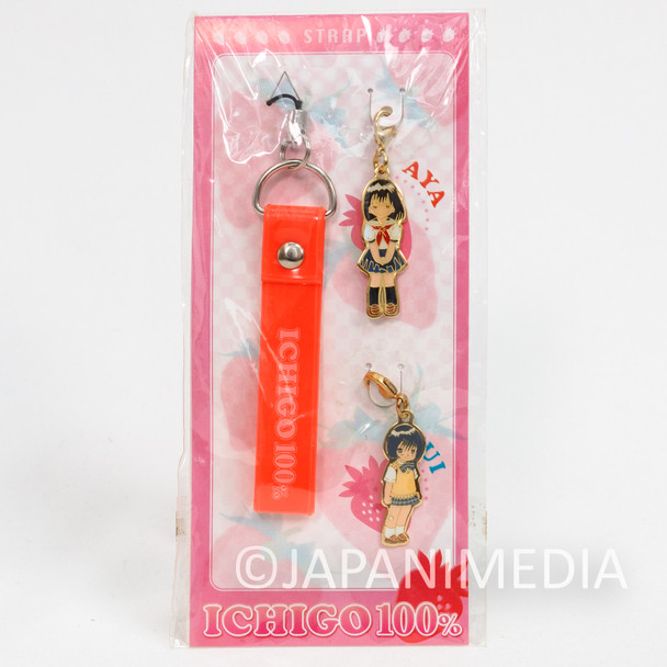 Ichigo 100% Aya Tojo Yui Minamito Metal Charm Strap Jump Festa 2005 Japanimedia Store FRONT