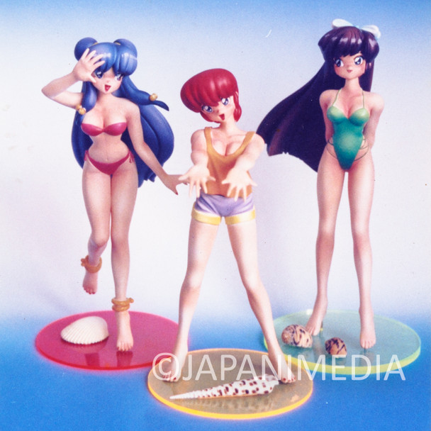 Ranma 1/2 Ranma Female & Shampoo & Ukyo 1/8 Scale Resin Cast Model Kit Musashiya Japanimedia Store FRONT