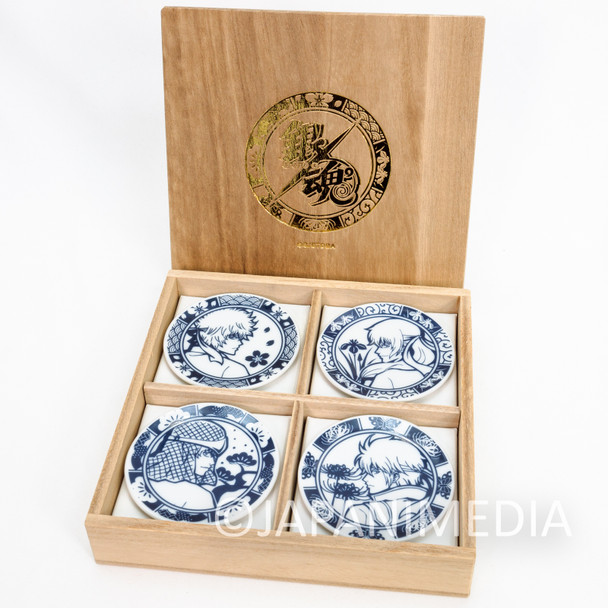 GINTAMA Minou-Yaki Small Plate Set / GINTOKI KATSURA TAKASUGI SAKAMOTO Japanimedia Store FRONT