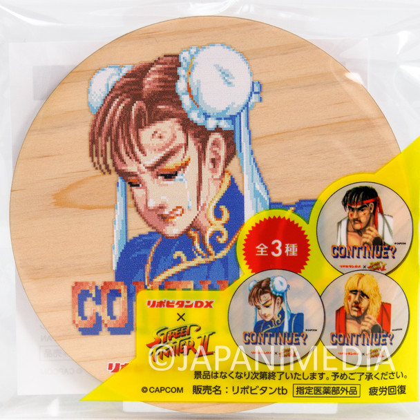 Street Fighter Loser CHUN-LI Wooden Coaster TOPPAN Japanimedia Store FRONT