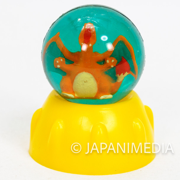 Retro RARE! Pokemon Charizard Lizardon Bouncy Ball w/Stand TOMY JAPAN GAME Japanimedia Store FRONT