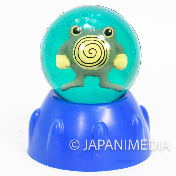 Retro RARE! Pokemon Poliwhirl Nyorozo Bouncy Ball w/Stand TOMY JAPAN GAME Japanimedia Store FRONT