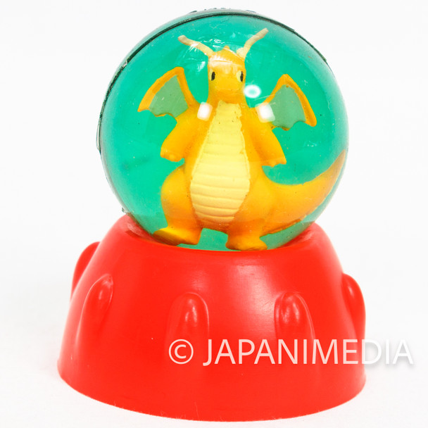 Retro RARE! Pokemon Dragonite Kairyu Bouncy Ball w/Stand TOMY JAPAN GAME Japanimedia Store FRONT