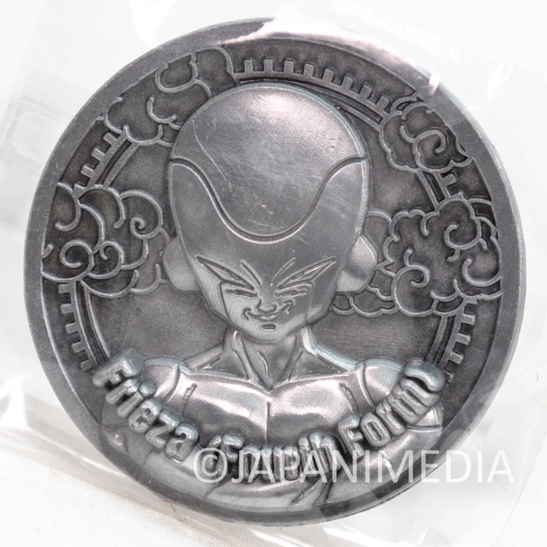 Dragon Ball Z Freeza Final Form Zinc Alloy Medal (Silver color) Japanimedia Store FRONT