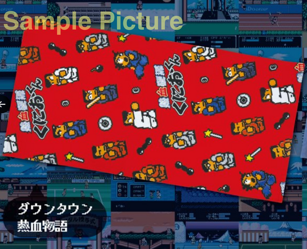 Renegade River City Super Sports Bath Towel #1 / Down Town Kunio-kun Technos JAPAN Japanimedia Store FRONT