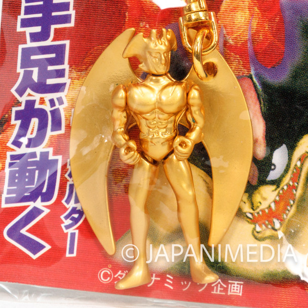 Retro Rare! Devilman Metal Action Figure Keychain Gold ver. JAPAN Japanimedia Store FRONT
