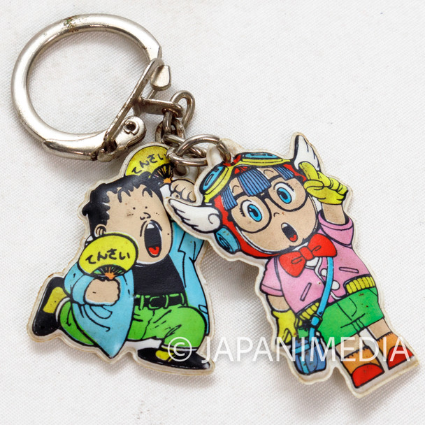 Retro! Dr. Slump Arale chan & Senbei Norimaki Macot Charm Keychain Japanimedia Store FRONT