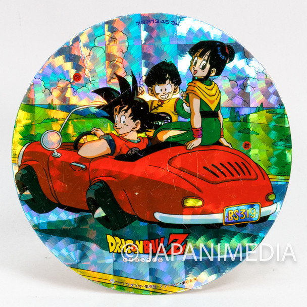 Retro Dragon Ball Z 8" Round Foil Menko JAPAN ANIME MANGA Japanimedia Store FRONT