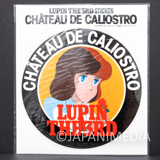 Lupin the Third Clarisse Château de Cagliostro Large Sticker SEIKA NOTE | Japanimedia Store FRONT